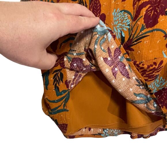 DANIEL RAINN Women’s Macie Copper Floral Mini Dress size medium - Picture 7 of 8